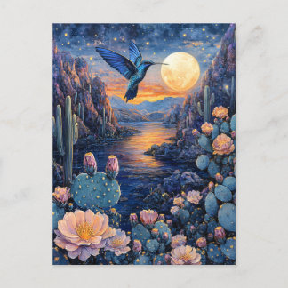 Hummingbird Landschaftlich Postkarte
