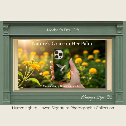 Hummingbird | Lantana Art Phone Case Mother's Day