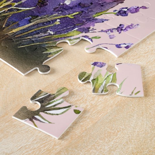 Hummingbird Lavender Floral Puzzle (Seite)
