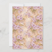 Hummingbird Lavender Flowers Bridal Shower | Einladung (Rückseite)