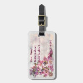 Hummingbird Lavender Jeweled Gepäckanhänger (Vorderseite vertikal)