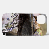 Hummingbird Laying in Water Case-Mate iPhone Hülle (Rückseite (Horizontal))