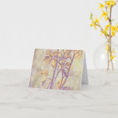 Hummingbird - leere Grußkarte Karte (Gelbe Blume)