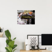 Hummingbird lehren im Wasser Poster (Heimbüro)