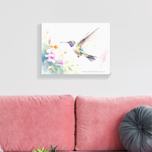 Hummingbird Leinwanddruck (Insitu (Wohnzimmer))