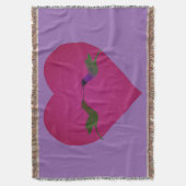 Hummingbird-Liebe Decke (Vorderseite Vertikal)