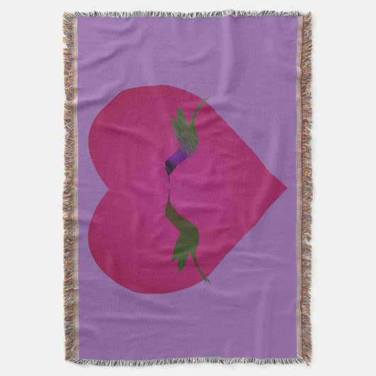 Hummingbird-Liebe Decke (Vorderseite Vertikal)