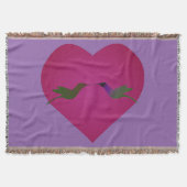 Hummingbird-Liebe Decke (Vorderseite)