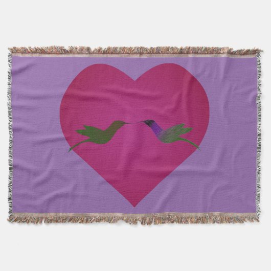 Hummingbird-Liebe Decke (Vorderseite)