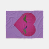 Hummingbird-Liebe Fleecedecke (Vorderseite (Horizontal))