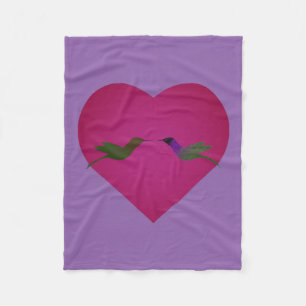 Hummingbird-Liebe Fleecedecke