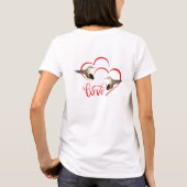 Hummingbird Liebe Hearts T - Shirt (Rückseite)