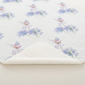 Hummingbird Lila Blume Bird Sherpadecke (3/4)