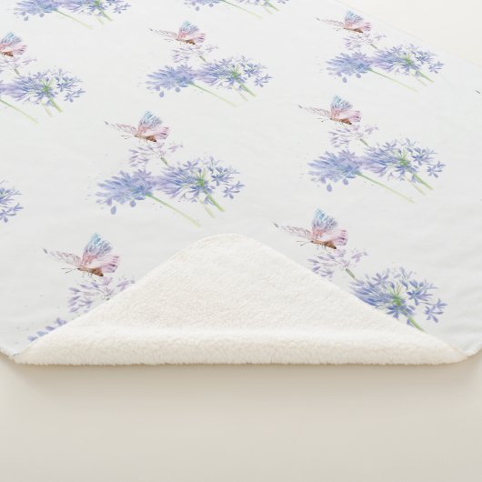 Hummingbird Lila Blume Bird Sherpadecke (3/4)