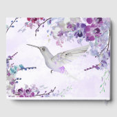 Hummingbird & Lila Orchids Gästebuch (Rückseite)