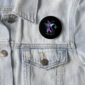 Hummingbird Lila Ribbon Suicide Prevention Aware Button (Beispiel)
