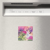 Hummingbird Lila Thistle Magnet (In Situ (Geschirrspüler))