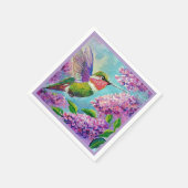 Hummingbird & Lilacs Papier & Tuch Napkins Serviette (Ecke)