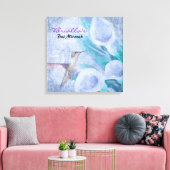 HUMMINGBIRD & LILY Bat Mitzvah Sign in Board Leinwanddruck (Insitu (Wohnzimmer))