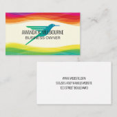 Hummingbird-Logo | Digitaler künstlerischer Hinter Visitenkarte (Vorne/Hinten)