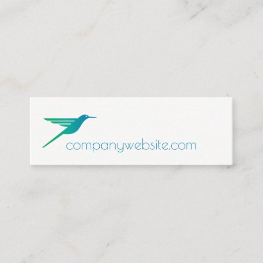 Hummingbird-Logo Mini Visitenkarte (Vorderseite)