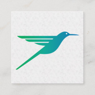 Hummingbird-Logo Quadratische Visitenkarte
