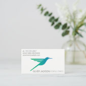 Hummingbird-Logo Visitenkarte (Stehend Vorderseite)
