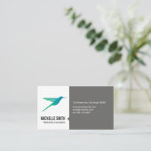 Hummingbird-Logo Visitenkarte (Stehend Vorderseite)