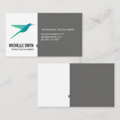 Hummingbird-Logo Visitenkarte (Vorne/Hinten)
