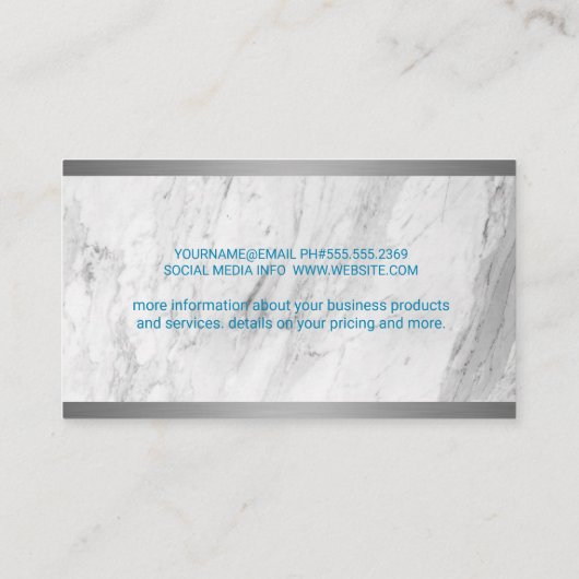 Hummingbird-Logo Visitenkarte (Rückseite)