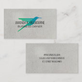 Hummingbird-Logo Visitenkarte (Vorne/Hinten)