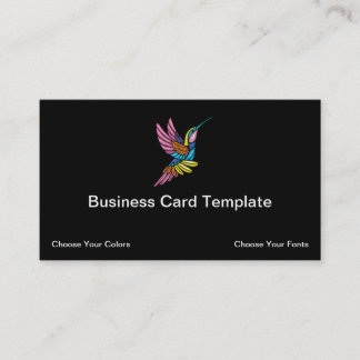 Hummingbird Logo-Visitenkarte Visitenkarte