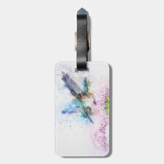 Hummingbird Luggage Tag Gepäckanhänger (Rückseite vertikal)