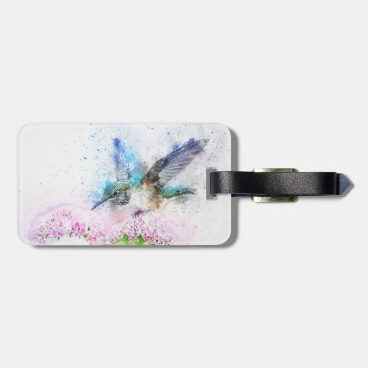 Hummingbird Luggage Tag Gepäckanhänger (Rückseite horizontal)
