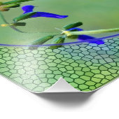 Hummingbird Lunch Illustration Fotodruck (Ecke)