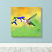 Hummingbird Lunch Leinwanddruck (Insitu (Holzboden))