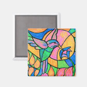 Hummingbird Magnet (Vorderseite/Rückseite)