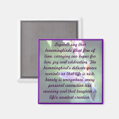 Hummingbird Magnet (Vorderseite/Rückseite)