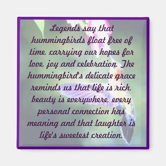 Hummingbird Magnet (Vorne)