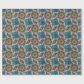 Hummingbird Mandala Design wrapping paper Geschenkpapier (Flach)