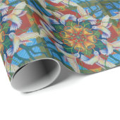 Hummingbird Mandala Design wrapping paper Geschenkpapier (Rolleneckpunkt)