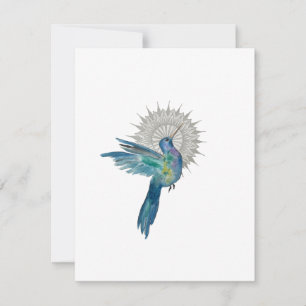 Hummingbird Mandala Mitteilungskarte