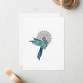 Hummingbird Mandala Mitteilungskarte (Vorderseite/Rückseite Beispiel)