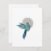 Hummingbird Mandala Mitteilungskarte (Vorne/Hinten)