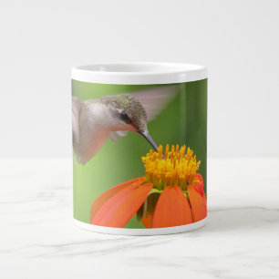Hummingbird Mexikanische Sonnenblume Blume Floral Jumbo-Tasse
