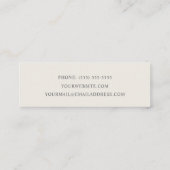 Hummingbird Mini Business Card Mini Visitenkarte (Rückseite)