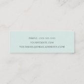 Hummingbird Mini Business Card Mini Visitenkarte (Rückseite)