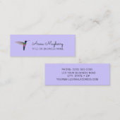 Hummingbird Mini Business Card Mini Visitenkarte (Vorne/Hinten)