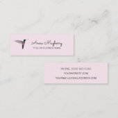 Hummingbird Mini Business Card Mini Visitenkarte (Vorne/Hinten)