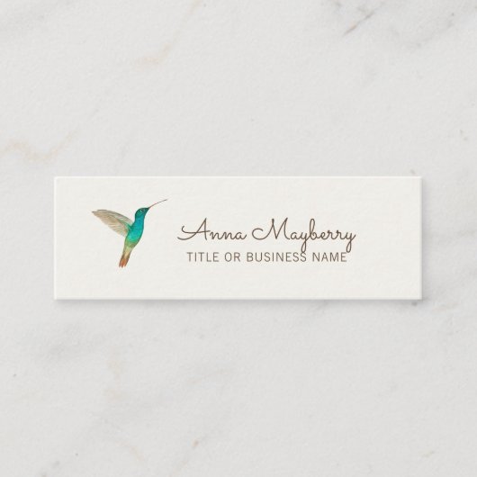Hummingbird Mini Business Card Visitenkarte (Vorderseite)